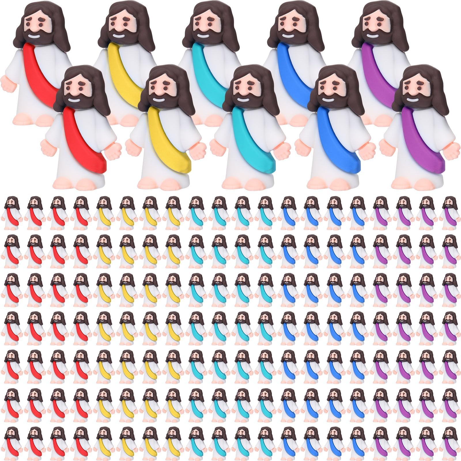 ARCHCRTC 110 Pcs Little Jesus Figurine Miniature Jesus Doll