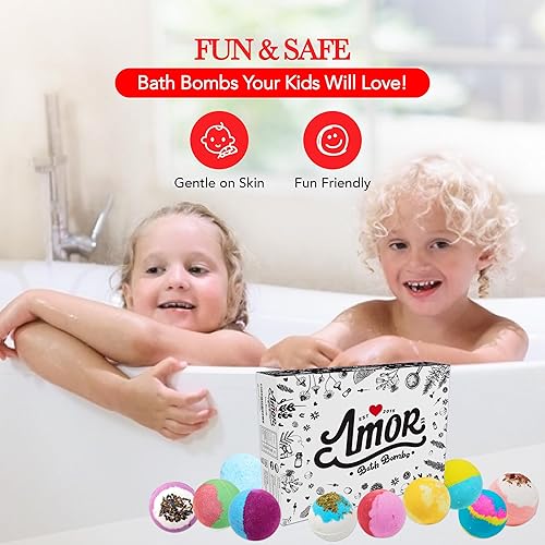 Miniatura 6 de 10 bombas grandes de baño, hechas en Estados Unidos. set de regalo, burbujas ultra suaves del baño, más de 200 diferentes variedades, caja de regalo