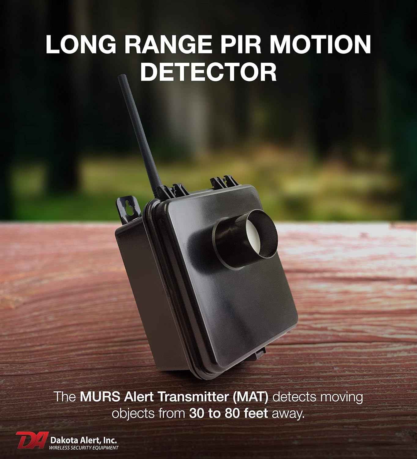 Limited Discount Dakota Alert MURS Alert Transmitter (MAT) - Battery Operated Passive Infrared Motion Sensor - Multi Use Radio Service With Telescopic Antenna