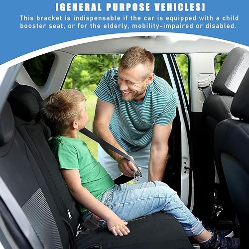 Miniatura 6 de Dickno 2 soportes de hebilla para cinturón de seguridad de automóvil, refuerzo de hebilla de cinturón de seguridad de silicona para automóvil,