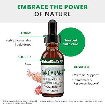 NutraMedix Tangarana Drops - Palo Santo (Triplaris peruviana) Extract for Healthy Inflammatory Response Support - Vegan Supplements from Plants (1oz / 30ml)