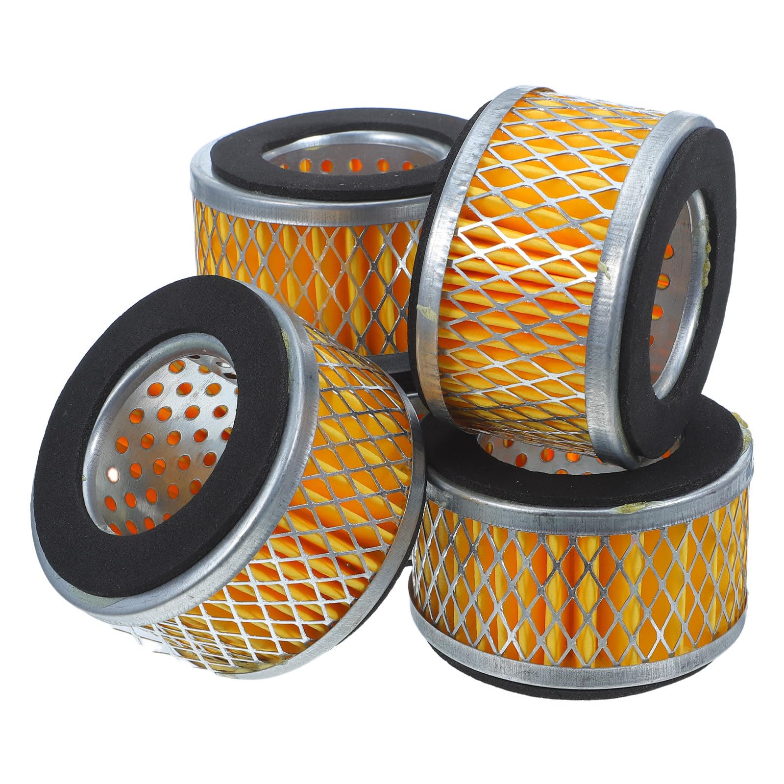 Filtro de aire para compresor de pistón cilíndrico de metal y papel NUOBESTY 5 piezas