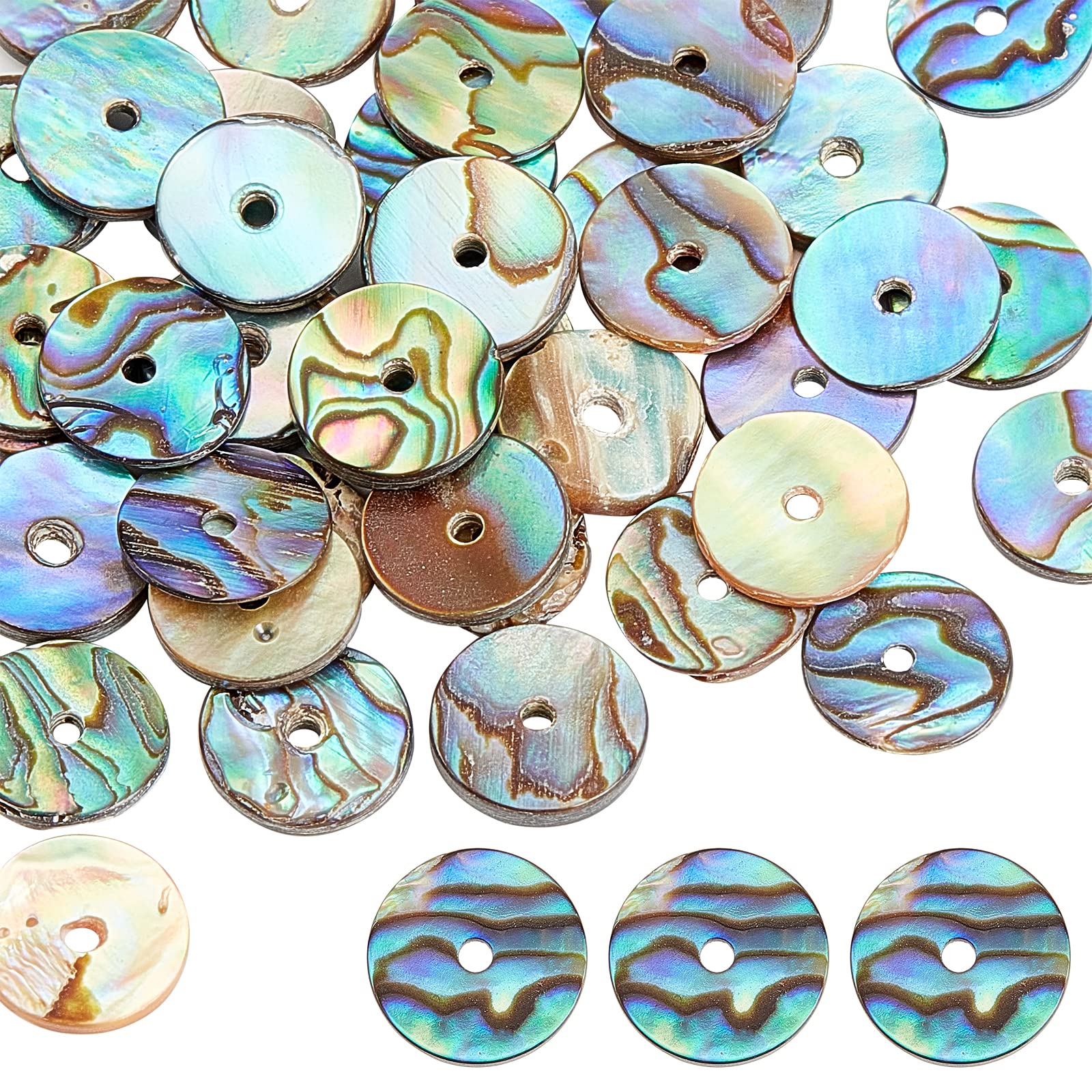 2-10mm Natuurlijke Witte Schelp Parel Kralen Ronde Losse Spacer Opaal Maansteen Kralen Voor Sieraden Maken DIY Vrouw Ketting Armbanden-Kleine Kraal-02,10mm 36 stks kralen
