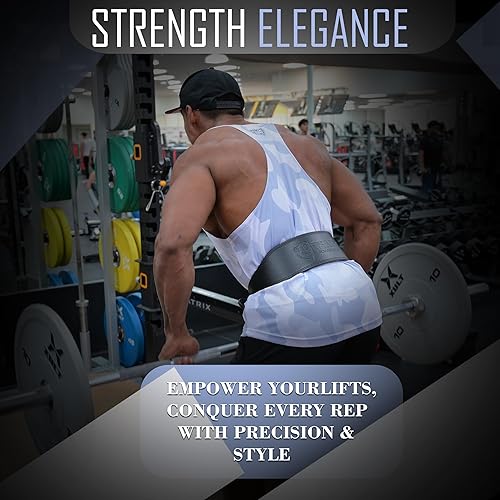 Miniatura 2 de Cinturón de levantamiento de pesas Cinturones de cuero genuino de 4 pulgadas acolchados para la parte inferior de la espalda para gimnasio,