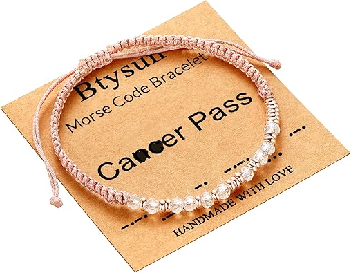 Btysun Morse Code Bracelets for Women Christmas Gift Stocking Stuffers for Teens Pink Braided Bracelets Inspirational Best Friend Birthday Gifts for Her High School Graduation Gifts for Her 2025 Mom Bracelet Jewelry