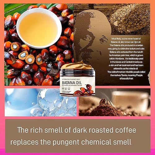 Miniatura 7 de Aceite de batana para el crecimiento del cabello, aceite natural puro para el cabello Dr. Sebi Batana de Honduras, anti pérdida de cabello, evita