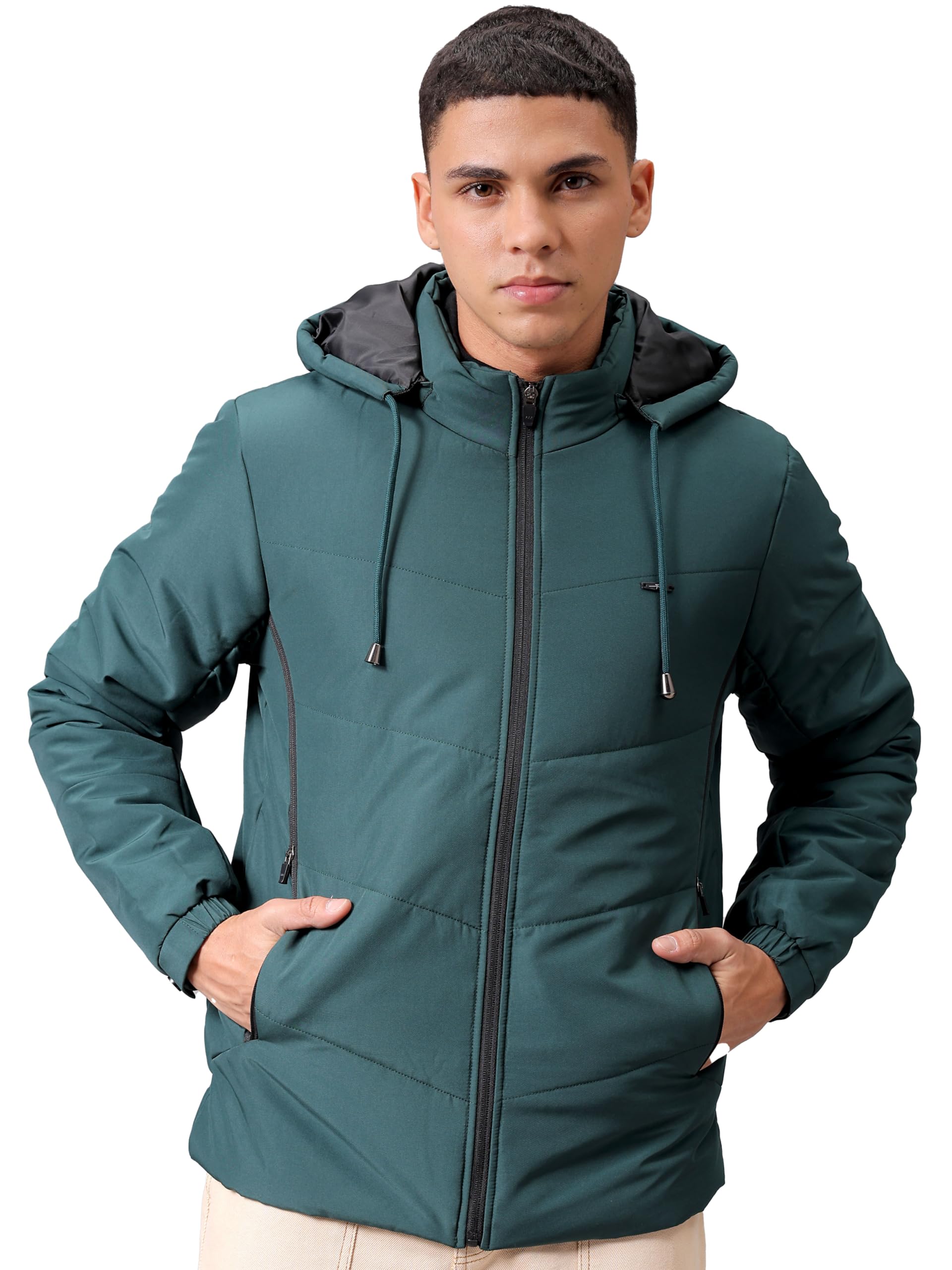 the indian garage co Men's Polyester Regular Puffer Jacket-picture-23