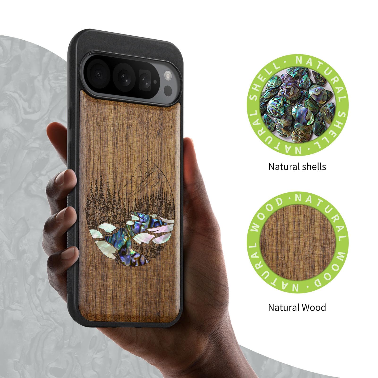 Carveit Google Pixel 9 Pro XL 木製 ケース [天然 Amazon.com: Carveit Designer Wooden Case for Google Pixel 9