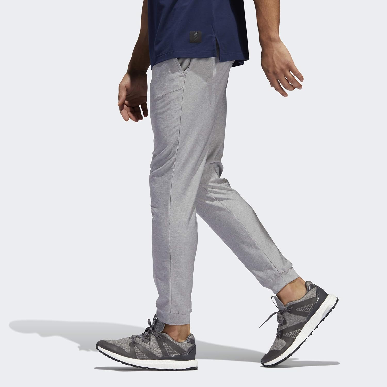 adidas Golf Men's Adicross Woven Jogger, Grey Three Heather, 42" x 32"