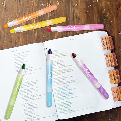 Miniatura 5 de EooUooIP Resaltador de gel sin sangrado, resaltadores de la Biblia, bonitos marcadores bíblicos para estudio, diario, suministros escolares y