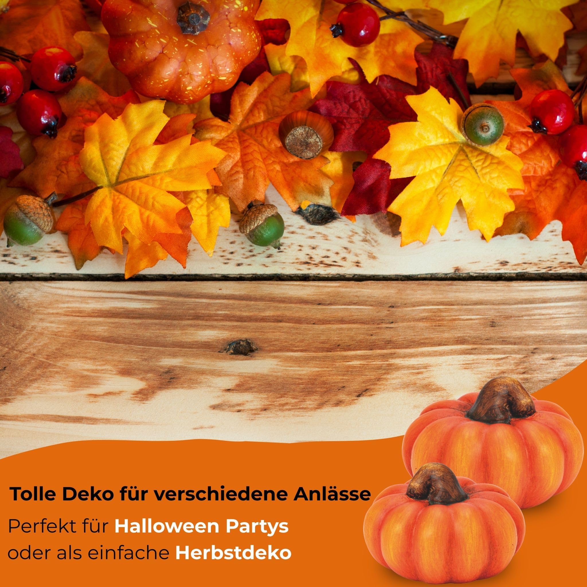 matches21 HOME & HOBBY Zierkürbisse bunt als Herbst-Deko im 10er Set - Keramik Kürbisse als wetterfeste Outdoor Gartendeko - Kürbis-Deko als Erntedankfestdeko oder draußen Haustür Halloweendeko