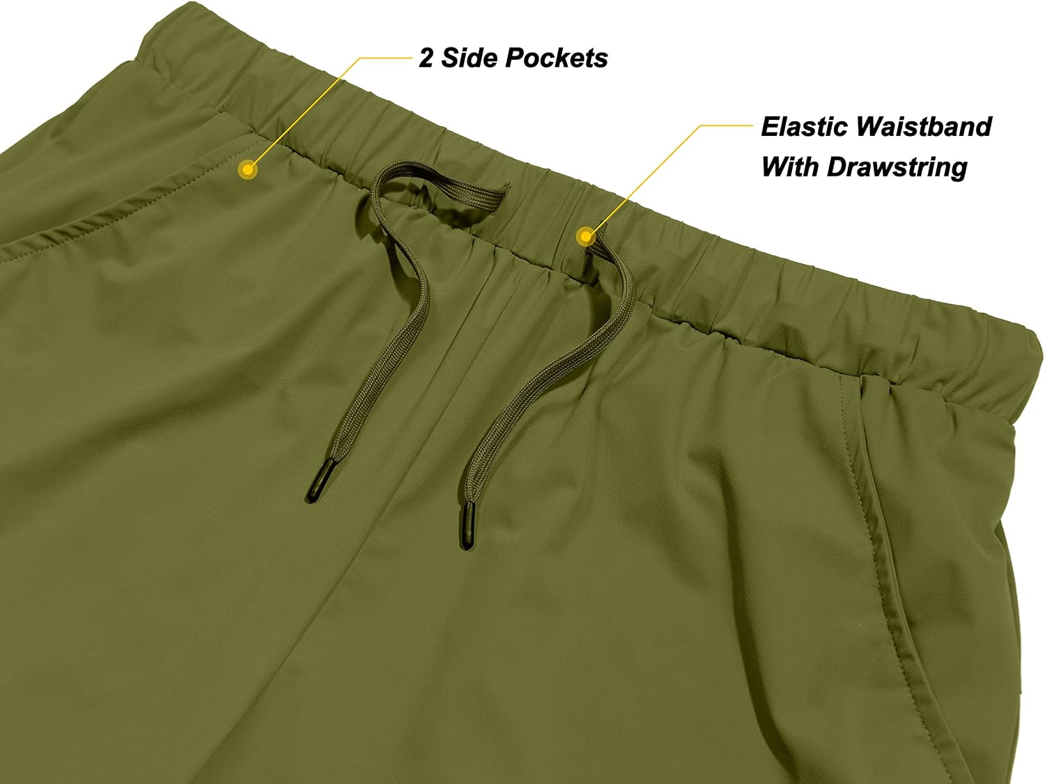 Little Donkey Andy Men's 7 Inches Ultra Stretch Running Shorts Quick Dry Lightweight Cool Sports Athletic Shorts
