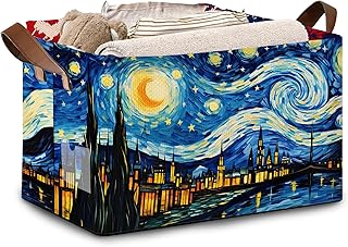 Artist Inspired Floral Storage Basket Large 17x11.5x10.5 Inche-Collapsib...