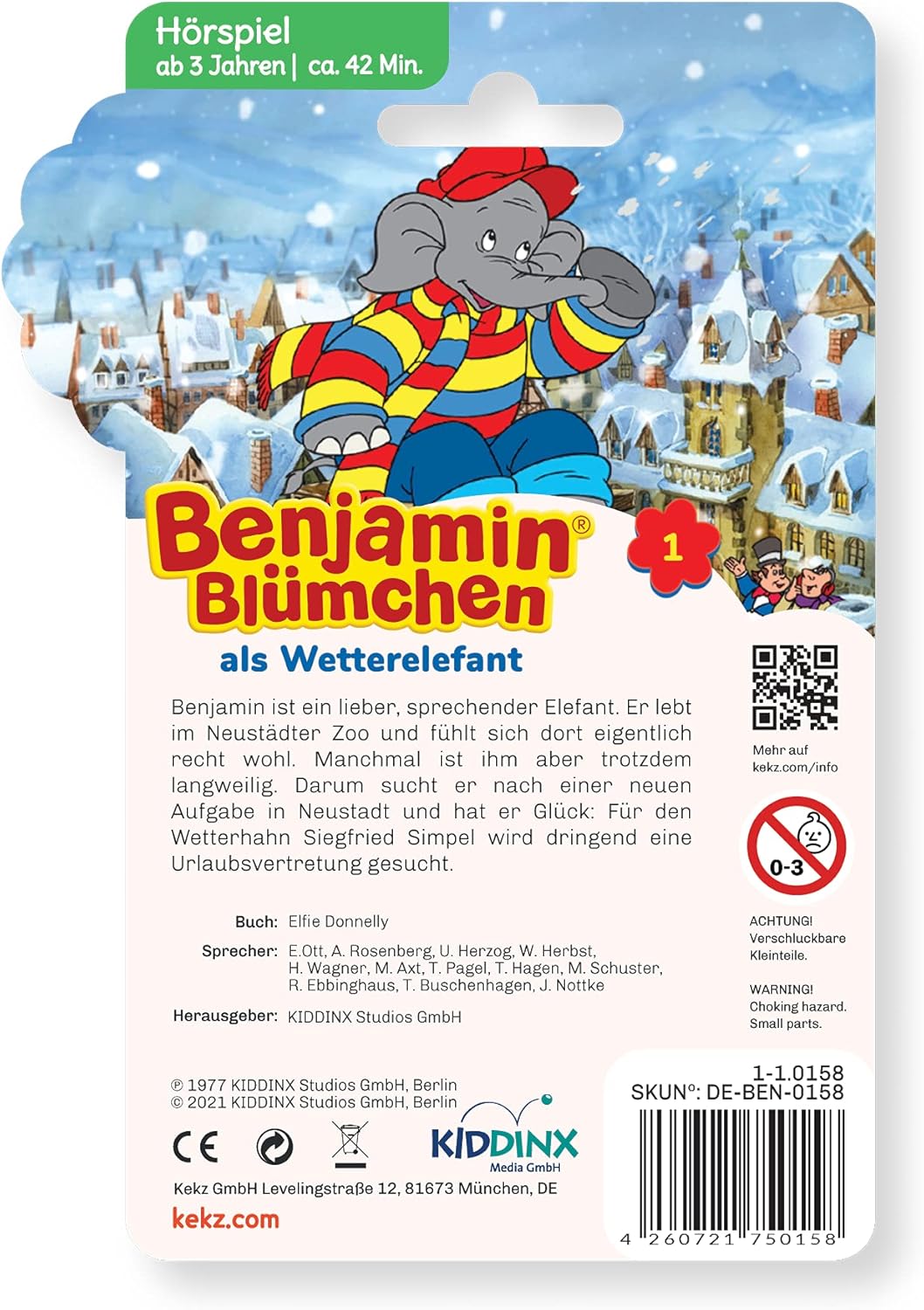 Benjamin Blümchen 1: Benjamin ALS Wetterelefant, Audio Play for Children from 3 Years, Playing Time Approx. 42 Minutes