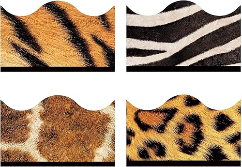 Miniatura 2 de TREND enterprises Inc T-92917 Animal Prints Excelentes recortadores paquete variado 156 pies marrón