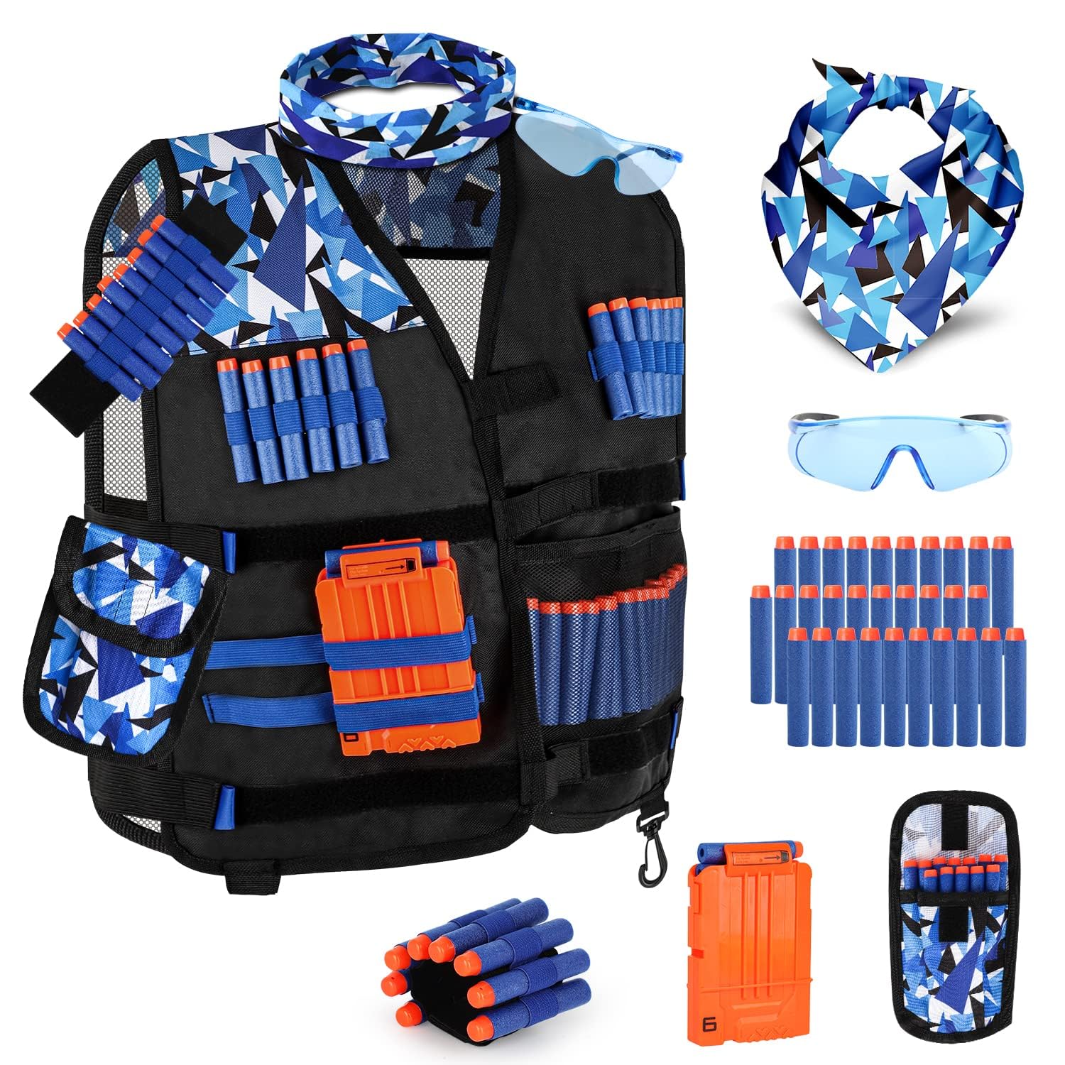 Amazon.com: Lehoo Castle Kids Tactical Vest Kit for Nerf Guns N