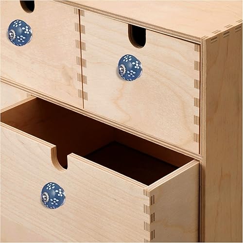 Miniatura 4 de JGARTS - Tiradores de cerámica pintados a mano para cajones y armarios (20 unidades)