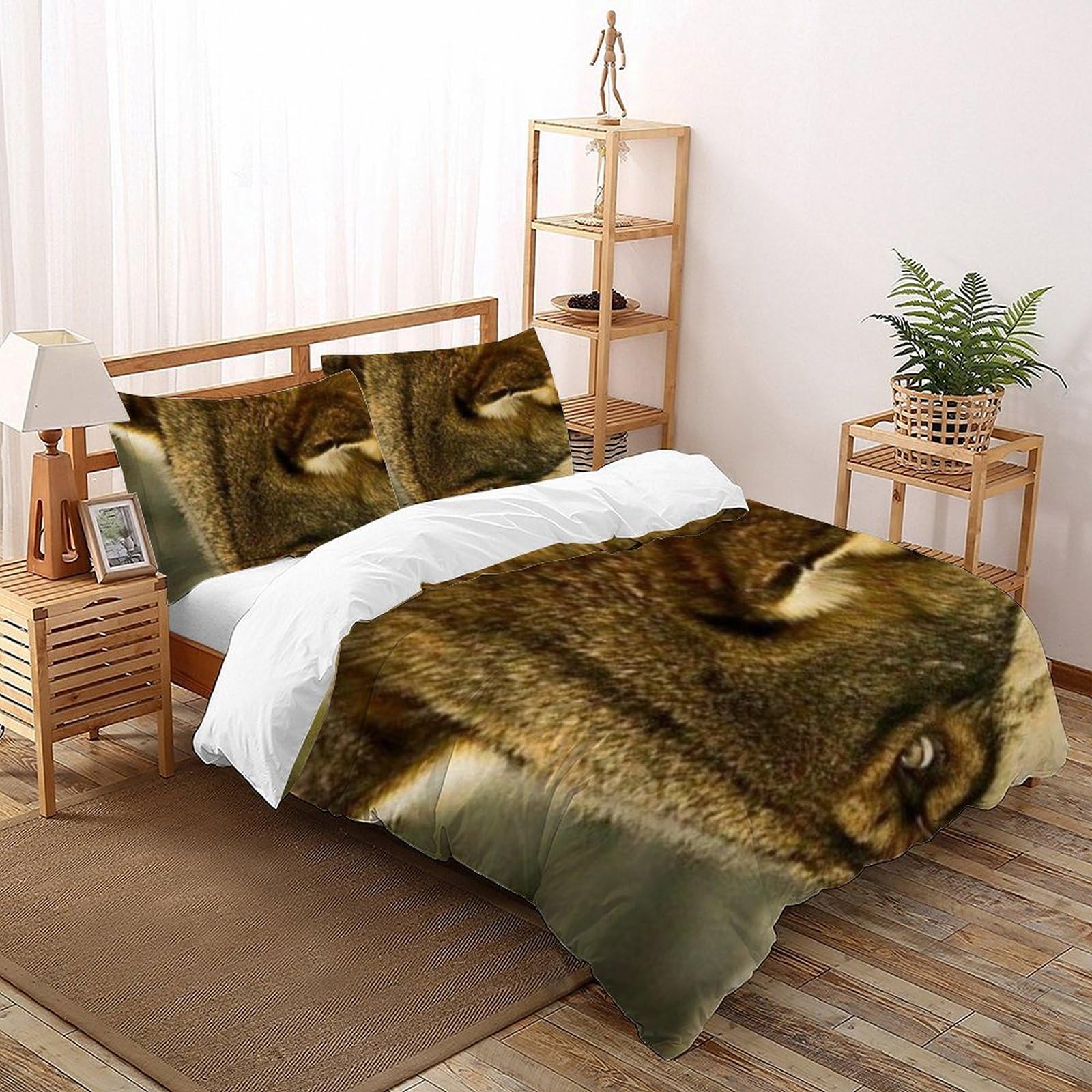 Housse de couette loup 3D pour chambre d'ado garçon