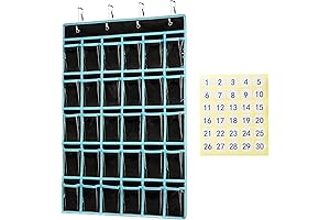 KEEPJOY Classroom Pocket Chart Organizer