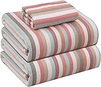 Vista 241 de RUVANTI Flannel Sheets Twin Size - 100% Cotton Double Brushed Twin Sheets Set, Deep Pockets 16 Inches, All Seasons Breathable & Extra Soft Bed Bali