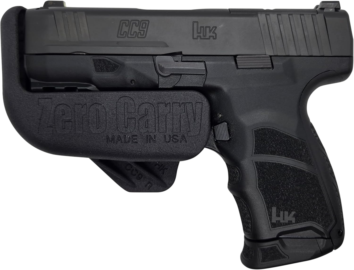 Fits HK CC9 Zero Carry Elite IWB Holster 4 Concealed Carry. Slim as Your Gun. Invisible, Comfortable, & Secure. Built in Retention & Trigger Guard. Lightweight & no Added Bulk