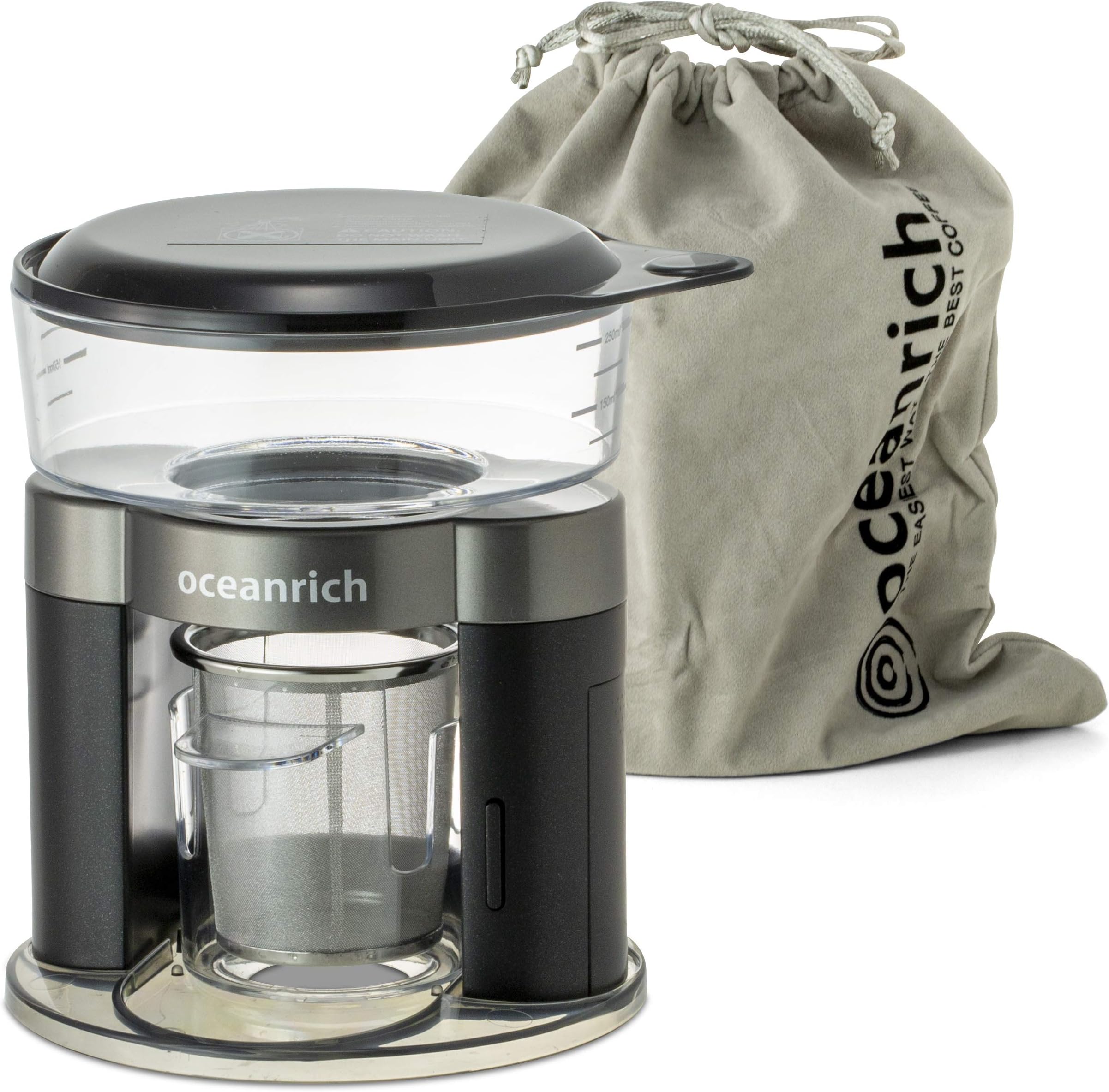 oceanrich Pour Over Coffee Maker Set Automatic Brew Single Cup 8.5 Oz, Safe BPA Free, Great Hand Drip Brewer for Home Office Travel & Outdoor