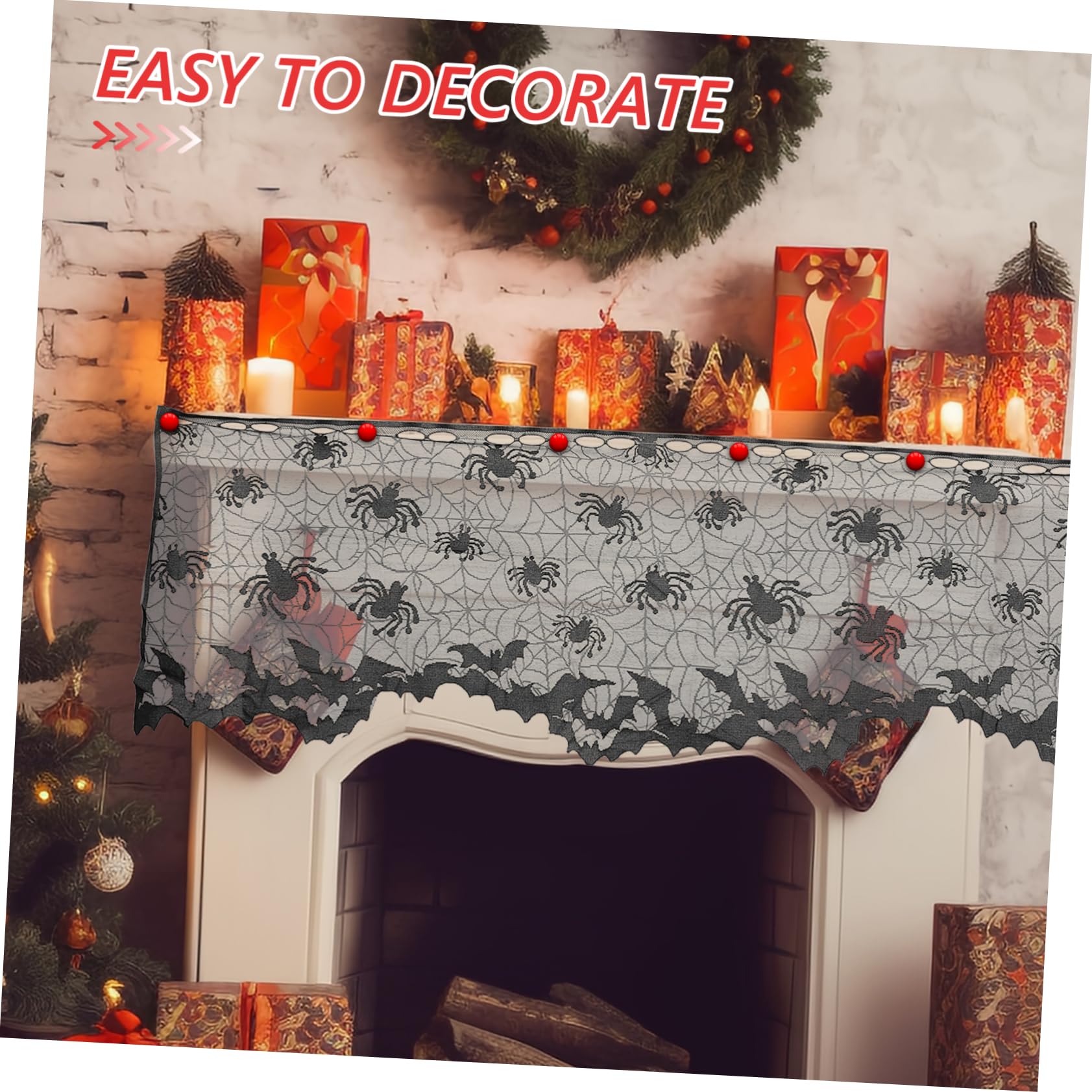 Alipis 7 Pezzi Panno Decorazione Halloween Dacoration Spider Web Halloween Decorazioni Per La Casa Halloween Accessori Per La Cucina Frangia Ragnatela Decorazione Di Halloween