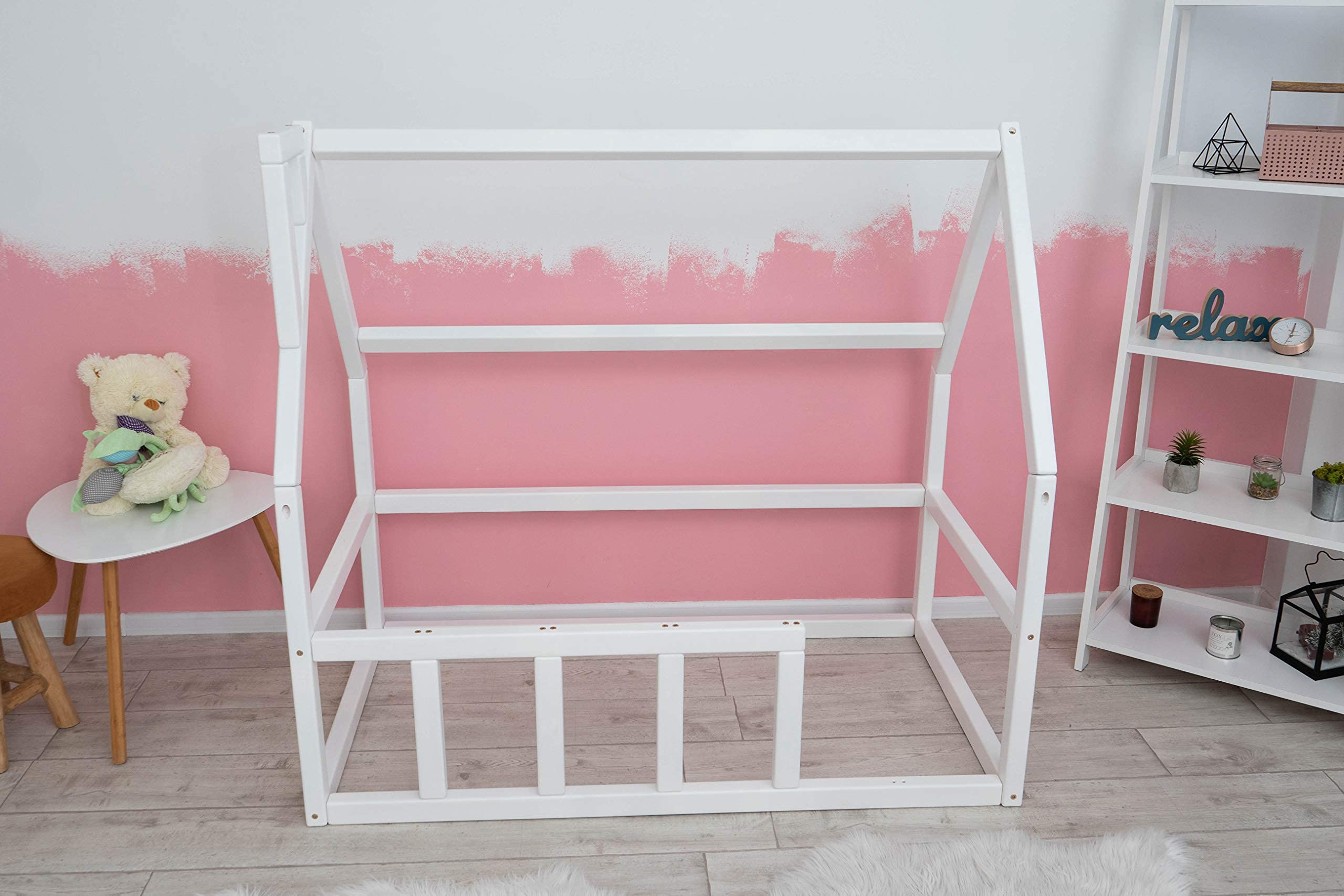 Montessori Floor Bed Twin Bed Frame Floor Kids White Beds Toddler