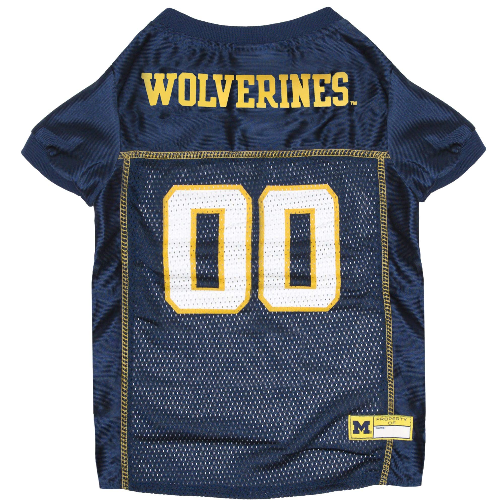 Pets First NCAA College Michigan Wolverines Mesh Jersey for DOGS & CATS, X-Large. Licensed Dog Jersey with your Favorite Football/Basketball College