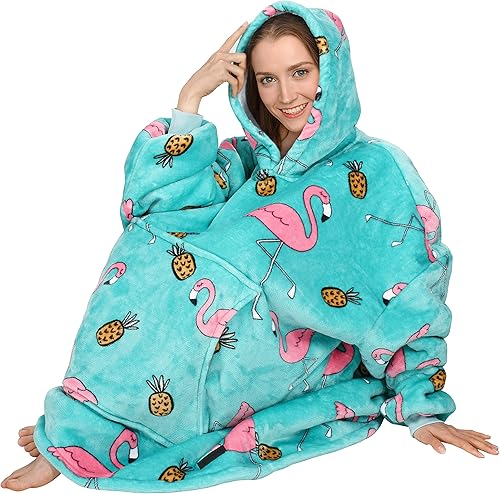 Miniatura 10 de Solaris - Sudadera tipo manta con capucha, cálida, supersuave y acogedora, de sherpa, para mujer, con bolsillo grande, el mejor regalo para tu