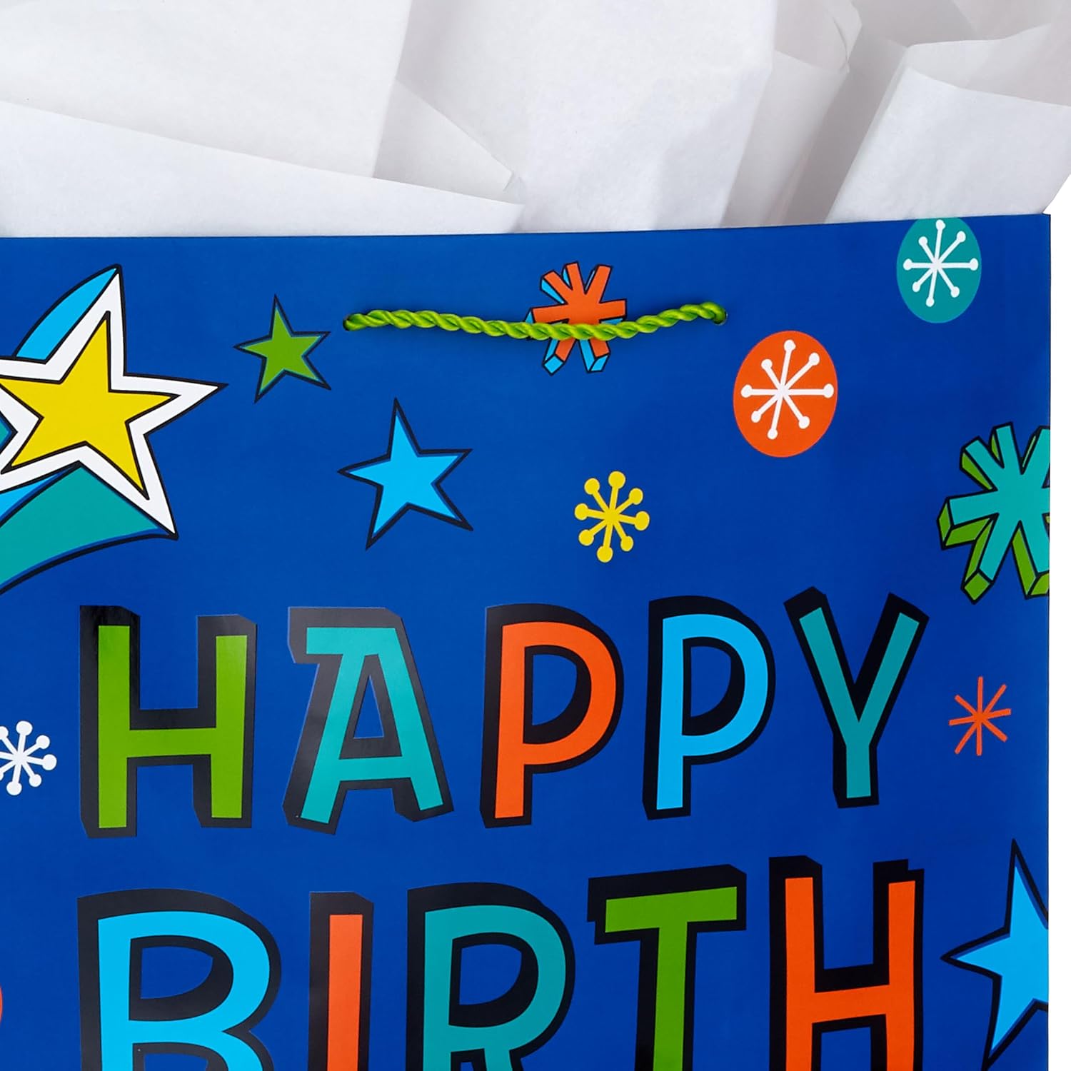 Hallmark 17" XL Birthday Gift Bags, 3-Pack (Happy Birthday, Blue, Pizza) image 5