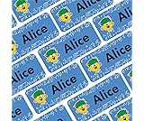 My Nametags® 56 Mr Men & Little Miss Name Stickers | Washable Name Tags for School, Kindergarten, Nursery | Mr. Men Stickers for Clothes, Shoes, Stationery & Kid's Items | Little Miss Inventor Labels