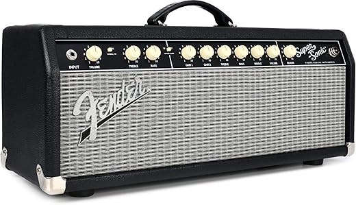 Fender Super-Sonic 22 Amplifier Head - Black/Silver, with 2-Year Warranty