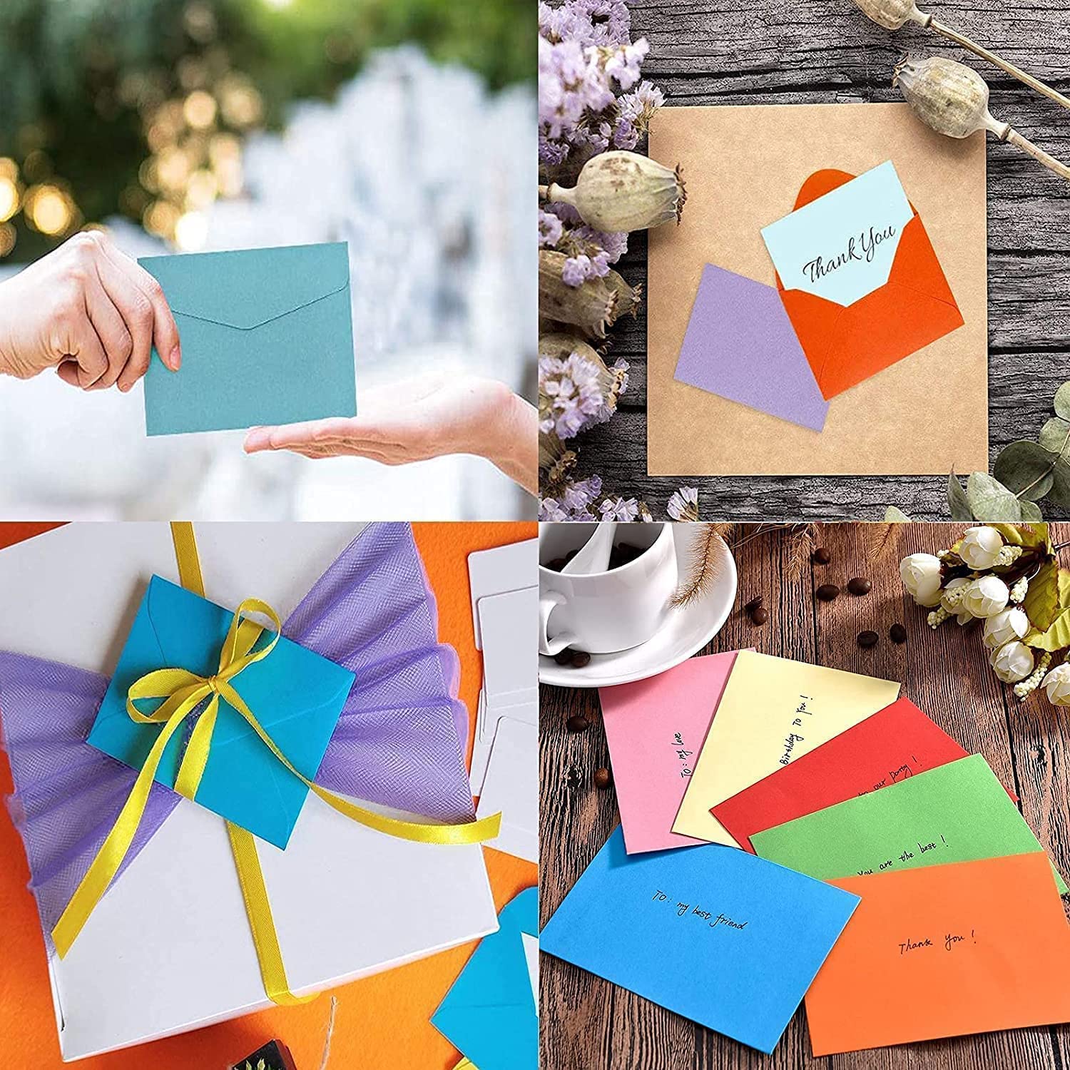 Buste Per Biglietti 40 Pezzi 16x11 Cm | Colorate C6, Per Matrimoni, Compleanni, Natale - Foto 11