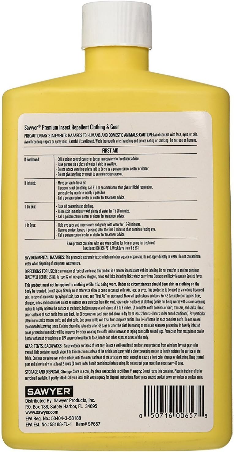 Sawyer Products Premium Permethrin Clothing Insect Repellent (24-Oz Trigger Spray) and Sawyer Products Controlled Release Insect Repellent (4-Oz Lotion) Bundle : Health & Household