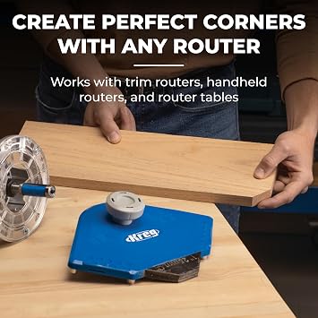 Kreg PRS1000 Corner Routing Guide Set - Corner Routing Guide - Use with Any Trim or Handheld Router, or Router Table Woodworking Tool - Holiday Home Improvement Gifts for Him