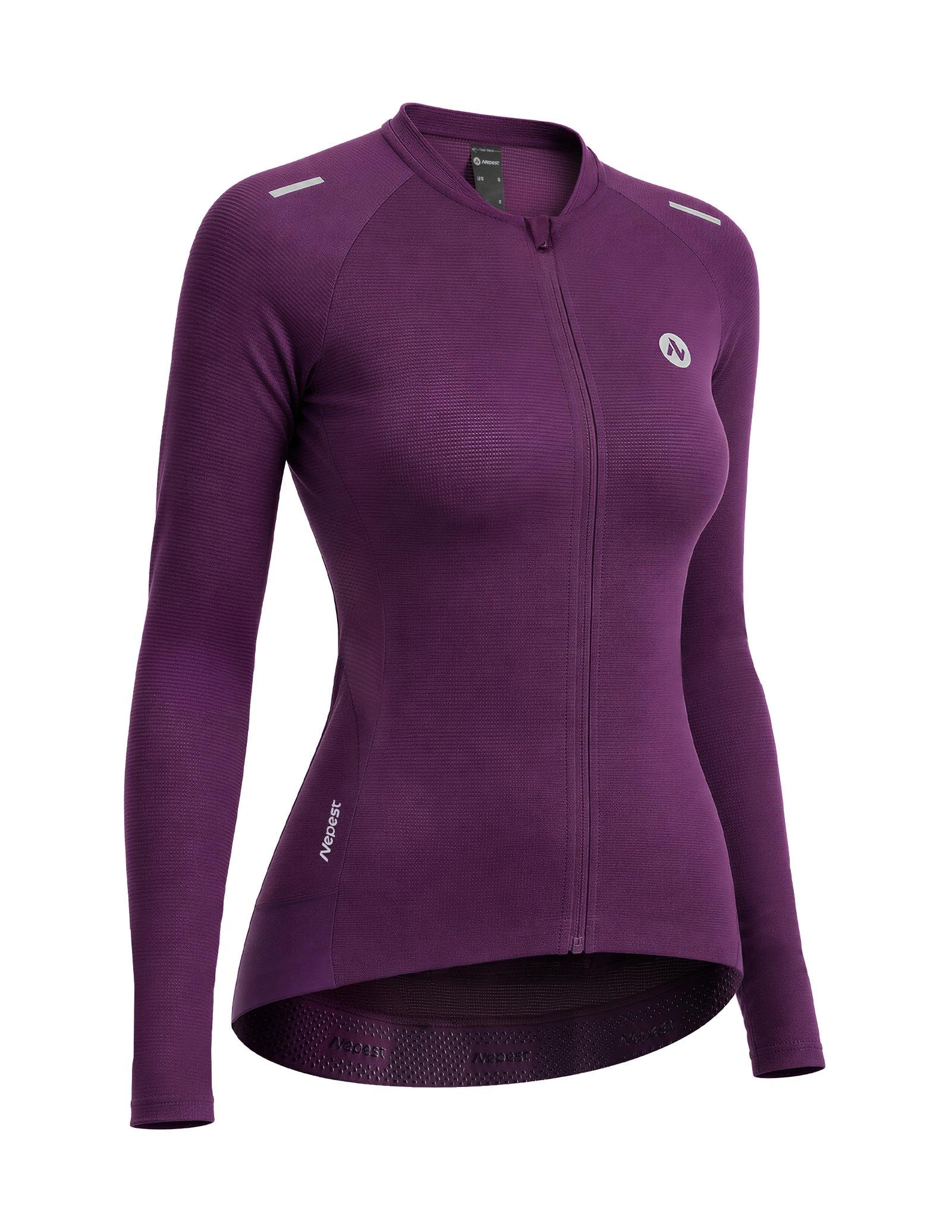 Nepest Fahrradtrikot Damen Langarm mit 3+1 Taschen