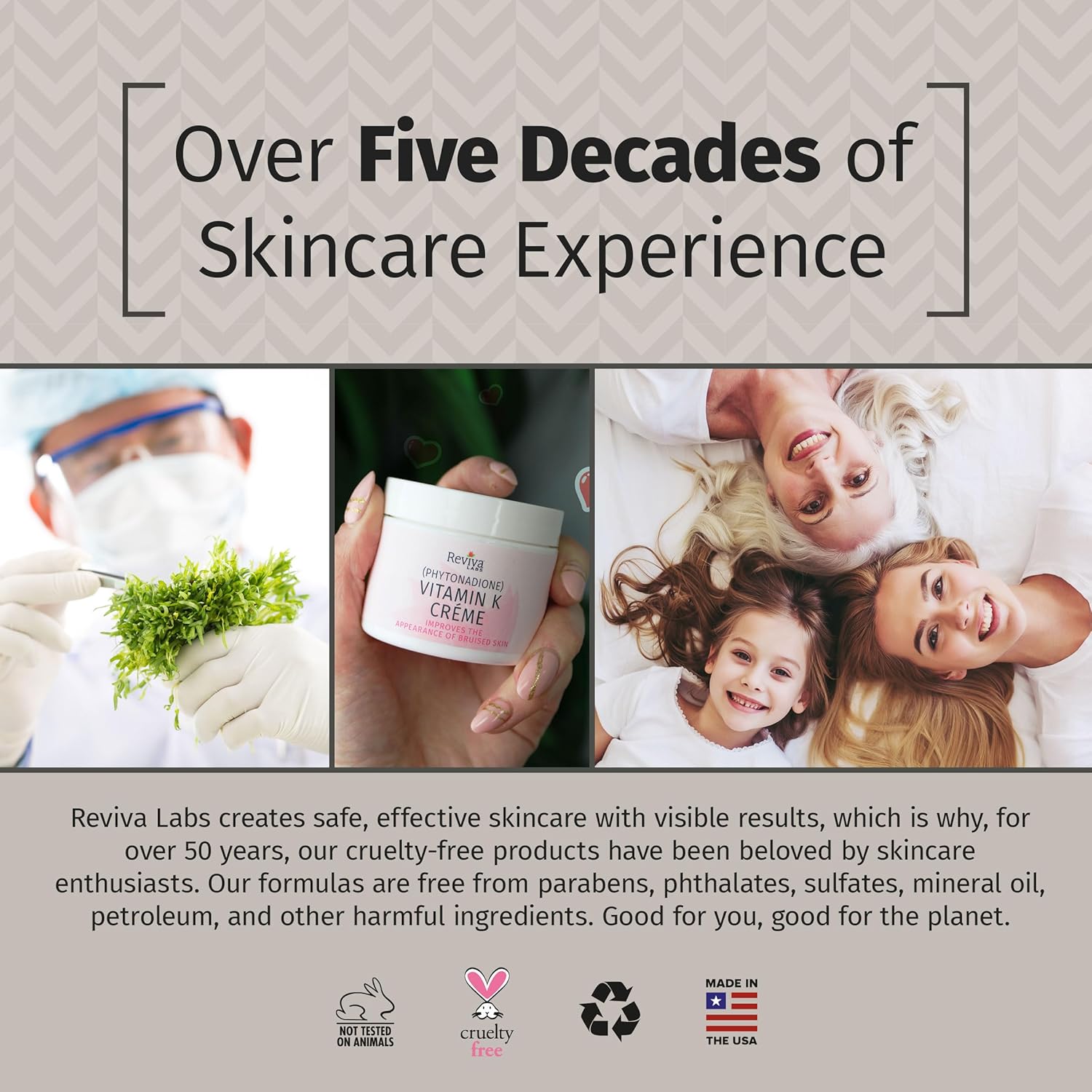 Reviva Labs Vitamin K Crème for Bruising, Under-Eye Dark Circles, and Wrinkles with Soybean Oil and Natural Fruit Extracts - 2 Oz, for Skin and Face - Image 9