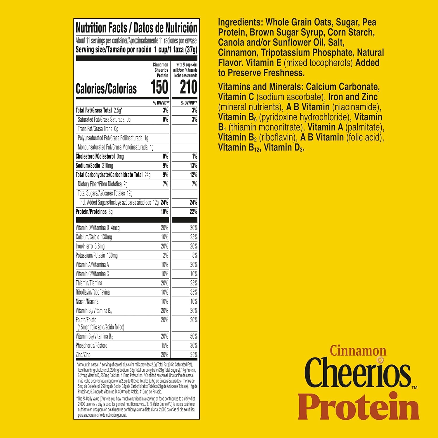 Protein Cereal, Cinnon, Protein, Fily Size