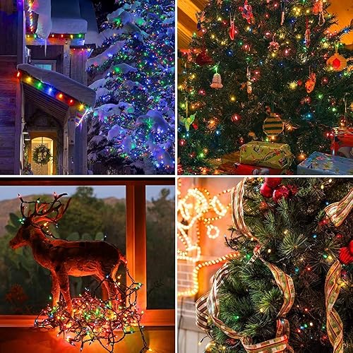 Miniatura 7 de Guirnalda de 800 luces led para Halloween enchufables, con 8 modos y temporizador, para fiestas de carnaval, decoración de jardín interior al aire