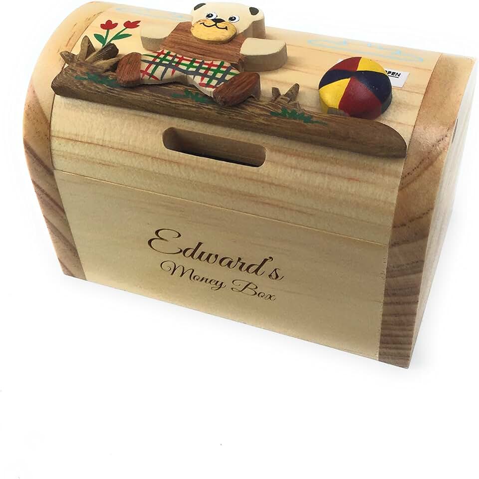 Amazon.co.uk wooden money boxes