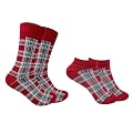 Mint & Oak Couple Socks - Printed Twining Socks for Men & Women, Twinning Fun Print Matching Set of 2 | Christmas & Secr