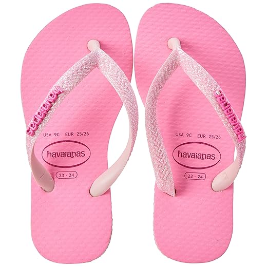 Chinelo Havaianas Slim Glitter Neon meninas