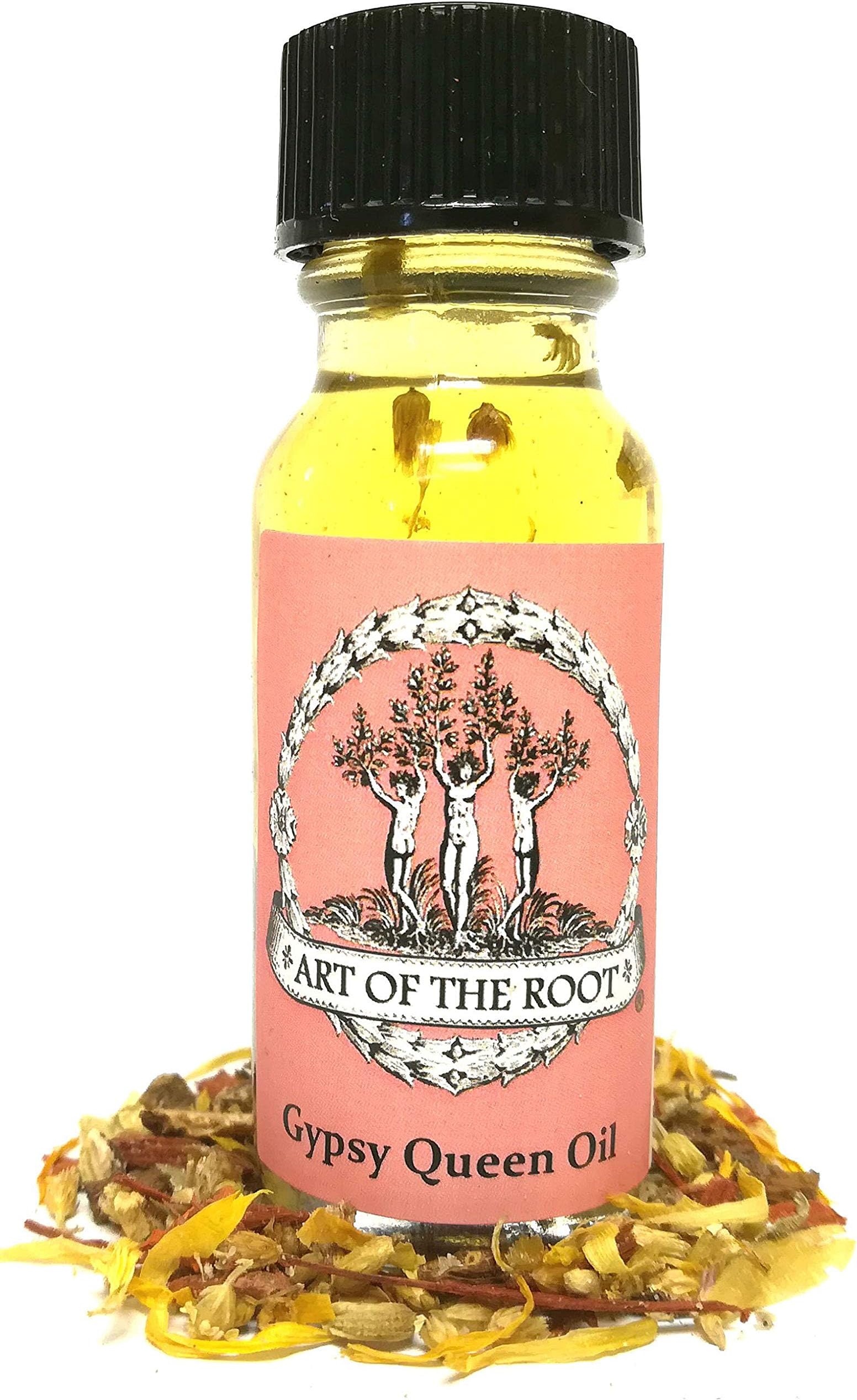Art of the Root Gypsy Queen Oil 1/2 oz | Handmade with Herbs & Essential Oils | Intuition, Wisdom & Hidden Knowledge Rituals | Hoodoo Voodoo Wiccan Pagan Conjure Santeria