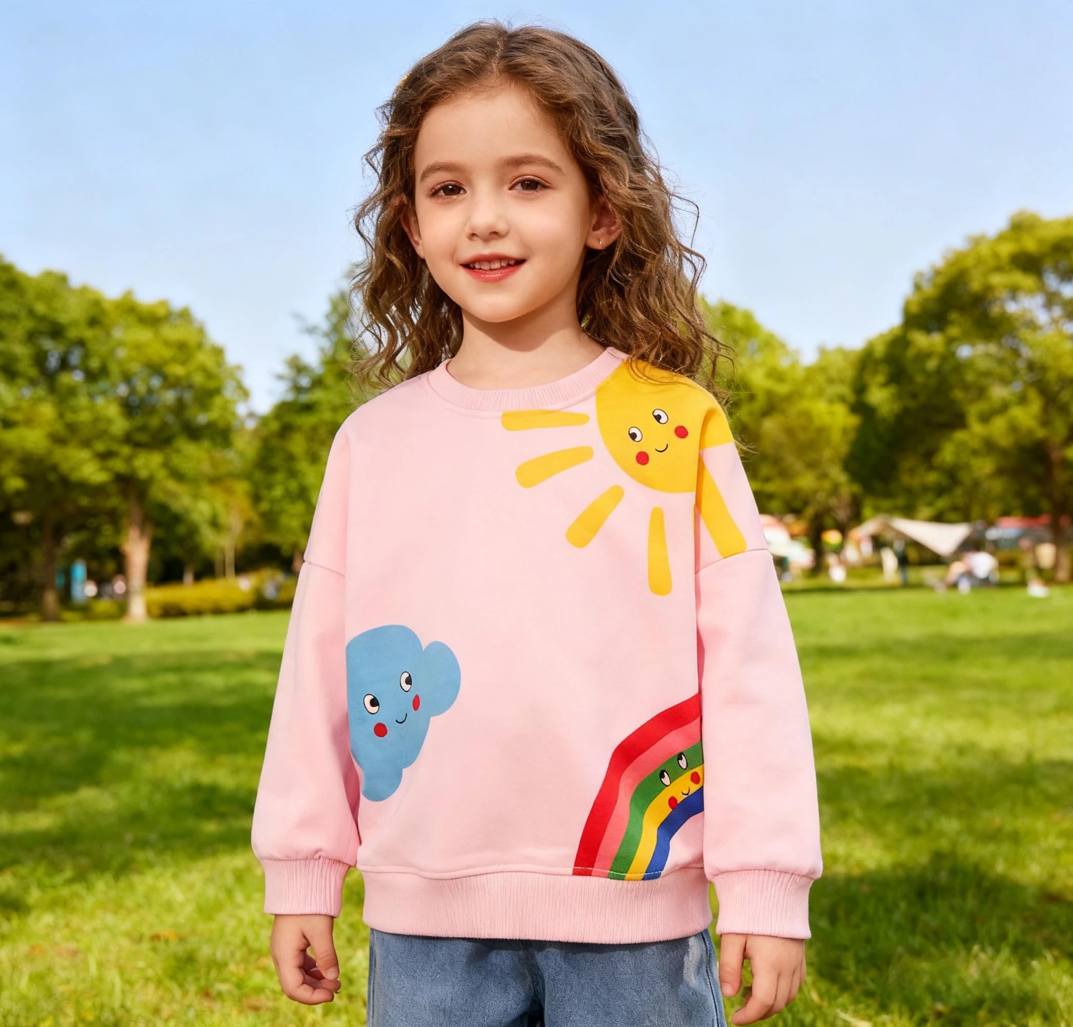 Sudaderas Niña Sweatshirt Manga Larga Algodón 2-7 Años