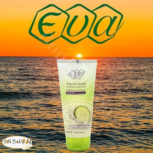 Miniatura 5 de 507 oz 51fl oz Eva Facial Wash and Makeup Remover Enriquecido con pepino y yogur esta mezcla natural revive tu piel equilibra su nivel de humedad y