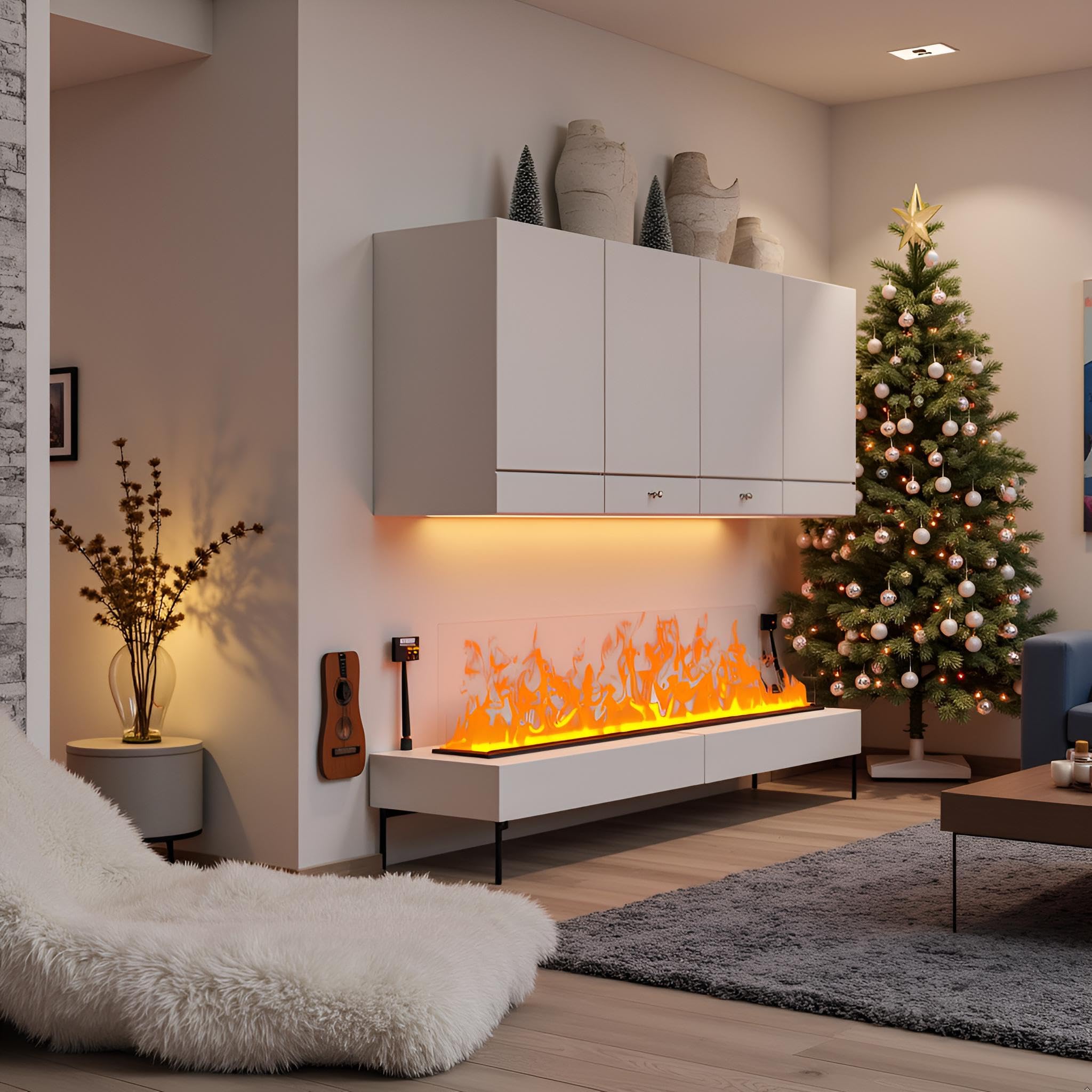Wkład kominek elektryczny z parą wodną, ElectricSun MISTique DUŻY 150 cm