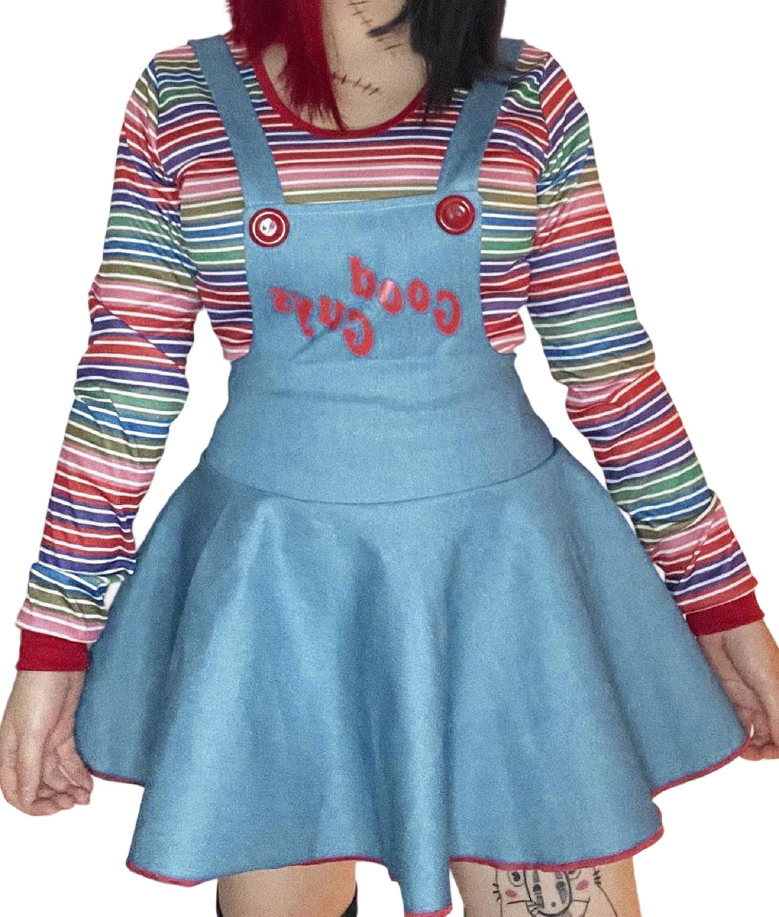 Halloween Killer Doll Costume for Women Creepy Doll Outfits