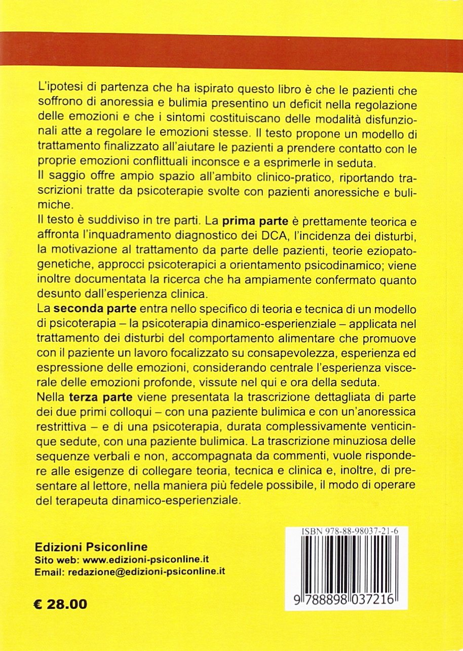 Anoressia e bulimia. Quali emozioni? L'approccio dinamico esperenziale