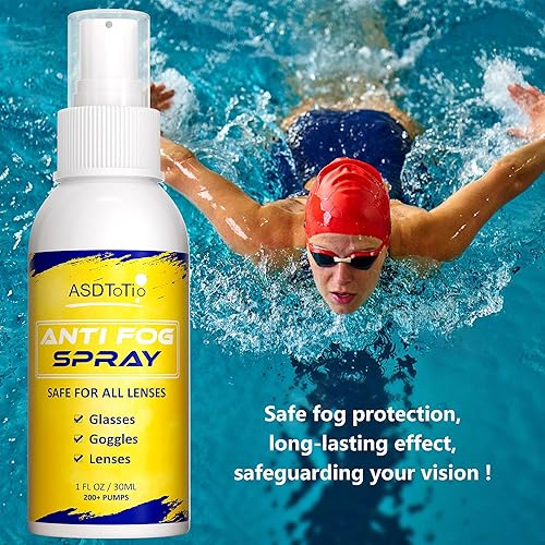 Miniatura 5 de Spray antivaho para gafas de natación, gafas de ojos, máscara de buceo, espejo retrovisor y gafas de seguridad, spray limpiador de lentes, seguro